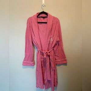 Lauren Ralph Lauren Soft Cotton Pink Women's Bath Robe - L